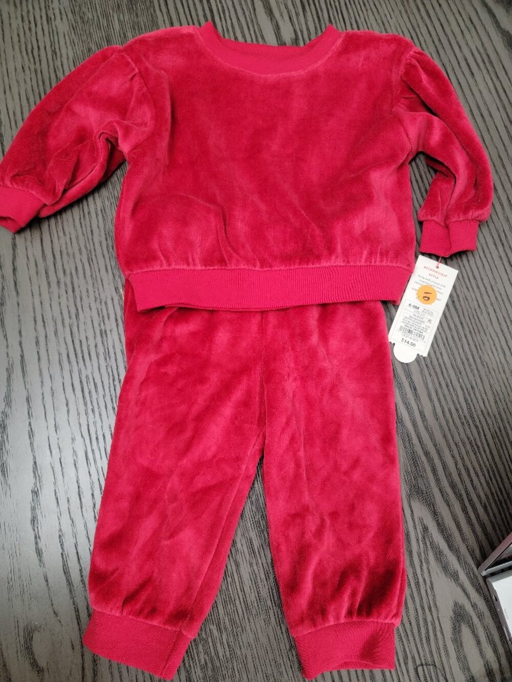 Baby Girls' 2pc Cozy Velour Sweatshirt and Jogger Pants Set - Cat & Jack